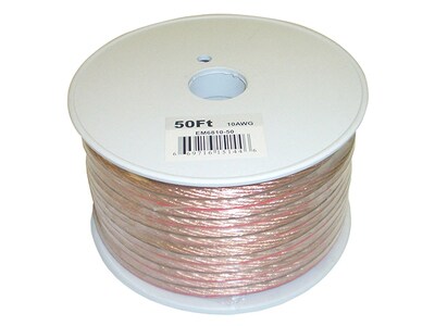 Electronic Master EM681050 50-Ft 2-Wire Speaker Cable with 10 AWG - Copper