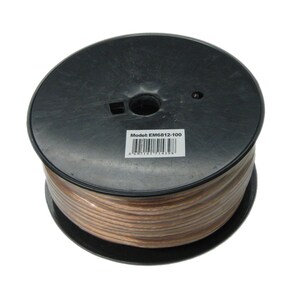 Electronic Master EM6812100 100-Ft 2-Wire Speaker Cable with 12 AWG - Copper