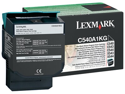 Cartouche de toner recyclable C540A1KG C54x, X54x de Lexmark -Noir