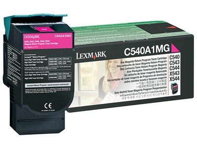Cartouche de toner recyclable C540A1MG C54x, X54x de Lexmark – Magenta