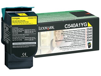 Lexmark C540A1YG Return Program Toner Cartridge - Yellow