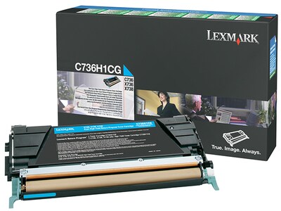 Lexmark C736H1CG High Yield Return Program Toner Cartridge - Cyan