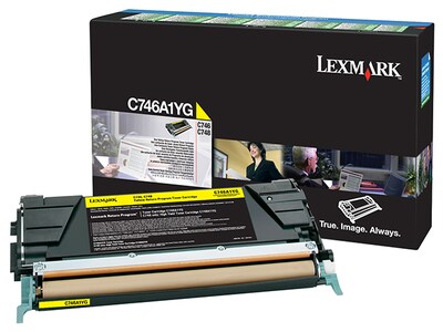 Lexmark C746A1YG Return Program Toner Cartridge - Yellow