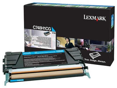 Lexmark C748H1CG High Yield Return Program Toner Cartridge - Cyan