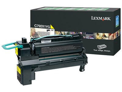 Lexmark C792X1YG Extra High Yield Return Program Print Cartridge - Yellow