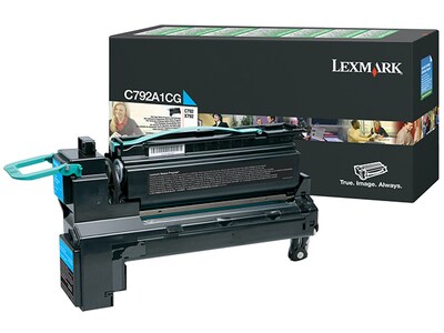 Lexmark C792A1CG Return Program Print Cartridge - Cyan