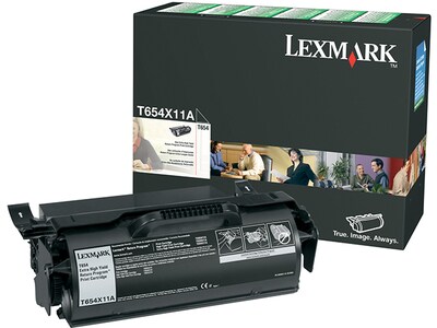 Cartouche recyclable pour imprimante à très haute capacité T654X11A de Lexmark  - Noir