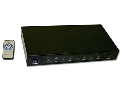 Commutateur 5-en-1 avec sortie HDMI EMHD0501 d'Electronic Master - noir
