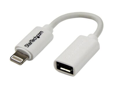 Adaptateur Micro USB à connecteur Lightning de StarTech - blanc