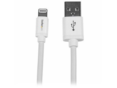 Startech 2m (6') Long Lightning to USB Cable - White