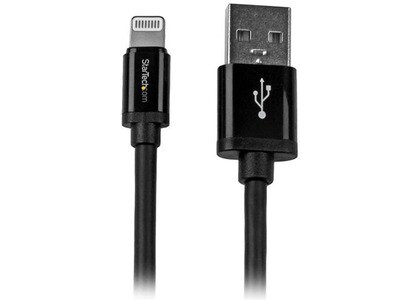 Startech 2m (6') Long Lightning to USB Cable - Black