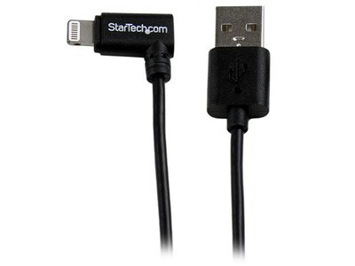 Câble USB à connecteur Lightning à angle droit de 2m (6 pi) de Startech - noir