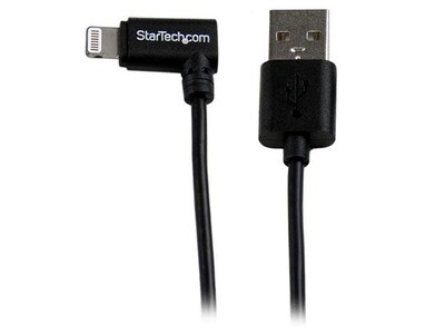 Startech 1m (3') Angled Lightning to USB Cable - Black