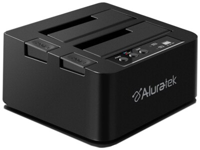 Double duplicateur de disque dur externe SATA avec port USB 3.0 d’Aluratek