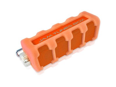 Haut-parleur Bluetooth portatif à l’épreuve de l’eau Jam Tunes Box de Pyle – orange