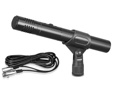 Microphone avec petit diaphragme à condensateur Électret et câble PDMIC45 de Pyle