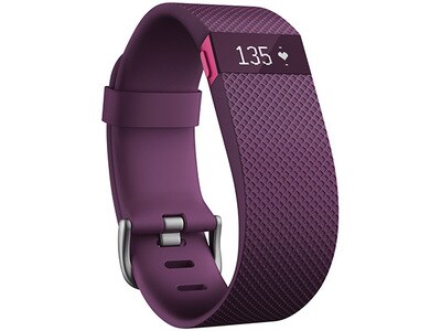 Fitbit Charge HR Wireless Activity Tracker - Large - Plum