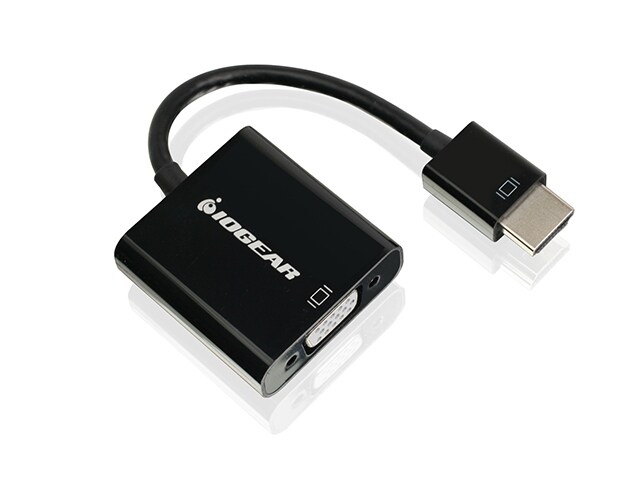 HDMI to VGA Adapter with 3.5mm for Stereo Audio plus Mini & Micro HDMI