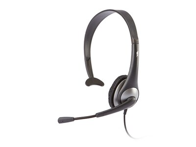 Cyber Acoustics AC-104 On-Ear Mono Headset with Mic - Black