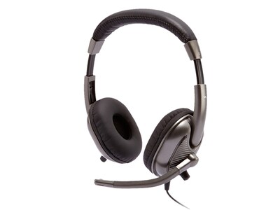 Cyber Acoustics AC-8000 On-Ear Kids Stereo Headset with Mic - Black