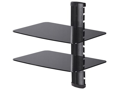 TygerClaw LCD8217BLK Double Layer DVD Shelf Stand