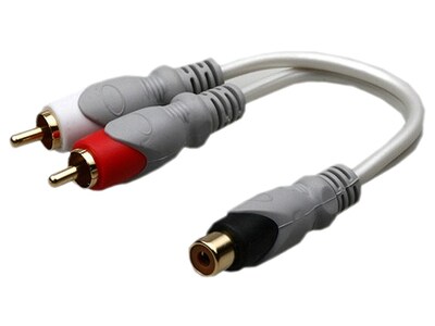 Câble en RCA audio vidéo de 15 cm (6 po) EM6313 d'Electronic Master