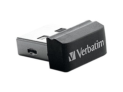 Clé USB Nano Store 'n' Stay de 16 Go de Verbatim – Noir