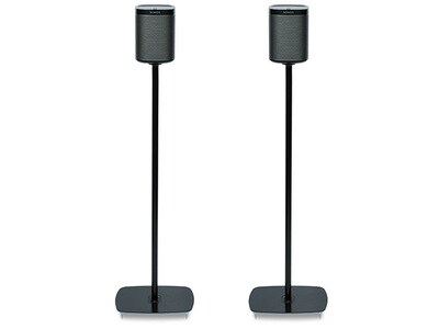 Flexson Bespoke Floorstand for PLAY 1 SONOS Speakers - Black (Pair)