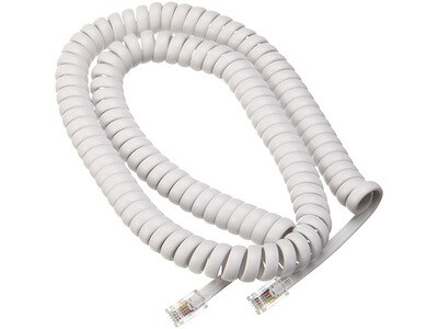 Câble de 3,6 m (12 pi) pour combiné de Bell - blanc