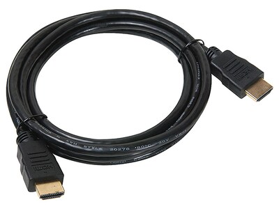 Câble HDMI mâle à mâle de 1,8 m (6 pi) d'Electronic Master - noir