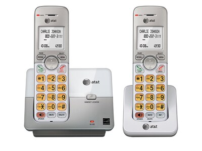 Système téléphonique à 2 combinés EL51203 AT&T avec afficheur/appel en attente 