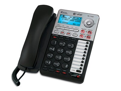 Système téléphonique à fil 2 lignes ML17939 AT&T avec répondeur numérique
