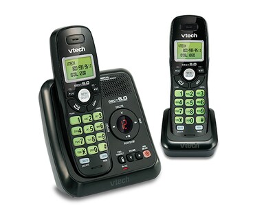 VTech CS6124-21 DECT 6.0 Cordless Phone and Answering System - 2 Handsets