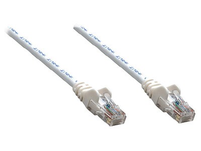 Câble réseau de raccordement UTP CAT5e de 5 m (14 pi) d'Intellinet - Blanc