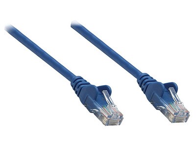 Câble UTP de raccordement de réseau CAT5e d’Intellinet de 2 m (7 pi) – bleu