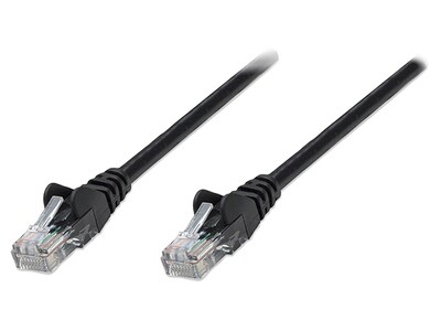 Intellinet 1.5m (5') CAT5e UTP Patch Network Cable - Black