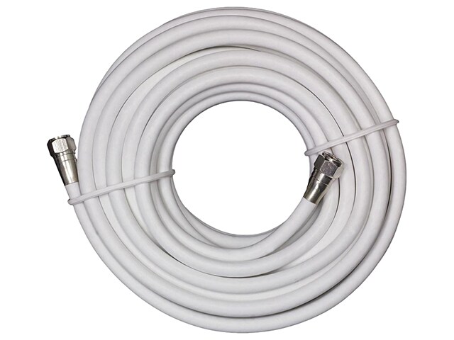 Câble coaxial RG6 RG621100WF 30 m (100 pi) de Digiwave - blanc