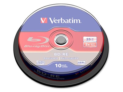 Verbatim 2X 25GB BD-RE - 10 Pack