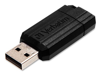 Clé USB 2.0 Pinstripe 16 Go de Verbatim – Noir