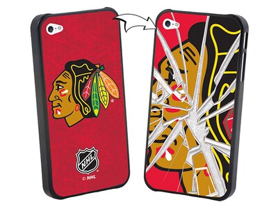 Étui pour iPhone 5/5s édition limitée Broken Glass de l'équipe NHL® des Blackhawks de Chicago