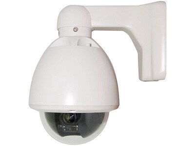 SeQcam SEQ7601 Weatherproof Mini Speed Dome Security Camera - White