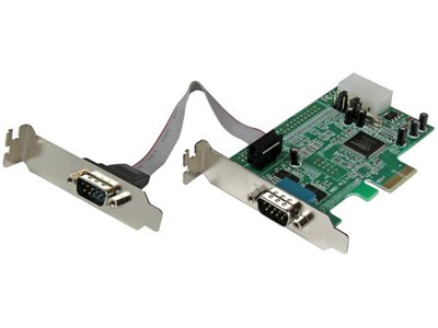 Carte de périphérique série PCI Express native 2 ports RS232  à profil bas PEX2S553LP de StarTech avec UART 16550