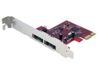 StarTech PEXESAT32 2 Port SATA 6 Gbps PCI Express eSATA Controller Card