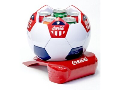 Réfrigérateur ballon de soccer Coca Cola de Koolatron - capacité de 5 canettes
