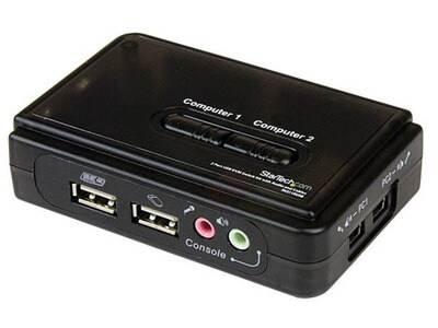 Trousse de commutateur KVM à port USB SV211KUSB de StarTech avec câbles audio