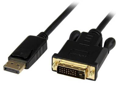 StarTech DP2DVIMM3BS 0.9m (3') DisplayPort to DVI Active Adapter Converter Cable