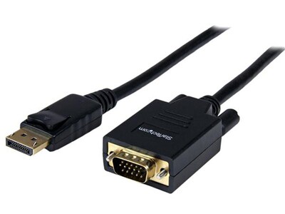StarTech DP2DVIMM3BS 1.8m (6') DisplayPort to VGA Cable