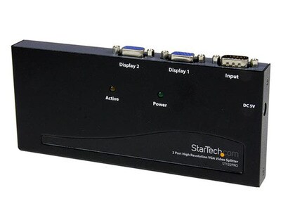 StarTech ST122PRO 2-Port High Resolution VGA Video Splitter