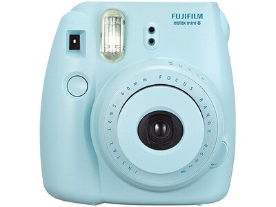 Fujifilm Instax Mini 8 Instant Camera with 10 Exposure Film - Blue