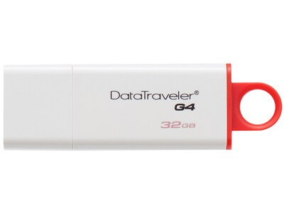 Kingston DataTraveler I G4 32GB USB 3.0 Drive- Red